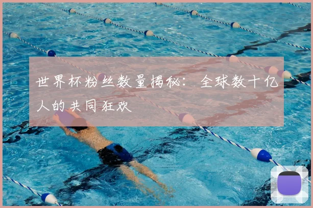 世界杯粉丝数量揭秘:全球数十亿人的共同狂欢