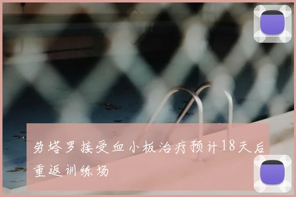 劳塔罗接受血小板治疗预计18天后重返训练场