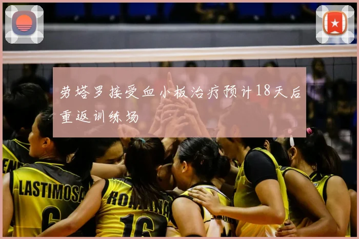 劳塔罗接受血小板治疗预计18天后重返训练场