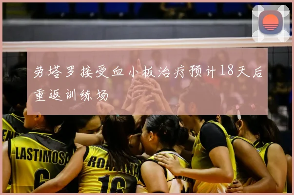 劳塔罗接受血小板治疗预计18天后重返训练场